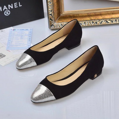 CHANEL Shallow mouth flat shoes Women--002